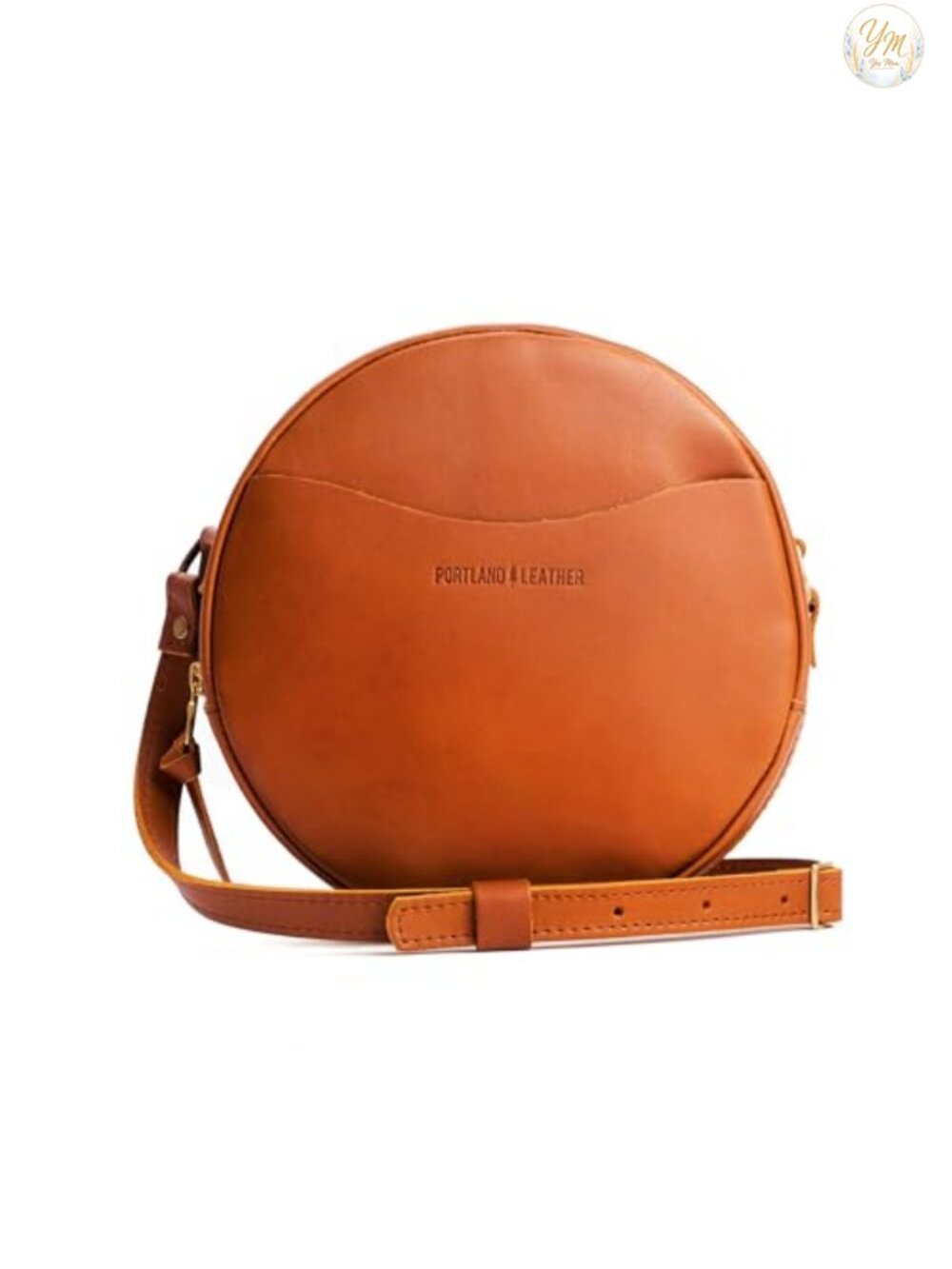 Full-Grain Leather Small Crossbody Bag with Adjustable Strap